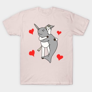 Unicorn Narwhal Love T-Shirt